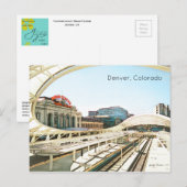 Tijdelijk kijk op Union Station, Denver, CO #4 Briefkaart (Voorkant / Achterkant)