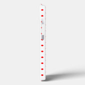 Tijdelijk Klein Rood Stippenpatroon Case-Mate iPhone Case (Achterkant / Links)
