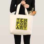 Tijdelijk, kortlopend grote tote bag (Voorkant (product))