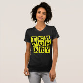 Tijdelijk, kortlopend t-shirt (Voorkant volledig)