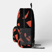 Tijdelijk kunstwerk Oranje/zwart drawstring tas (Rechts)