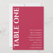 Tijdelijk Magenta Weddenschappen Tafelschema (Voorkant)