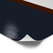 Tijdelijk modern Classic Boho Glossy Poster (Hoek)