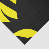 Tijdelijk modern geel / zwart tissuepapier (Detail)