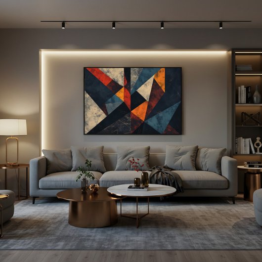 Tijdelijk Mozaïek Canvas Afdruk