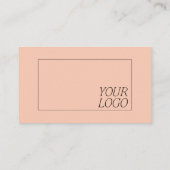 Tijdelijk Oranje minimalistisch Logo voor oude nam Visitekaartje (Achterkant)