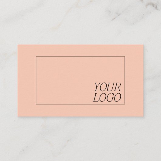 Tijdelijk Oranje minimalistisch Logo voor oude nam Visitekaartje (Achterkant)