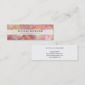 Tijdelijk patroon mini visitekaartje (Voorkant / Achterkant)