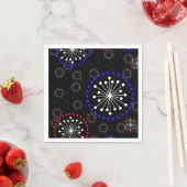 Tijdelijk rood wit vuurwerk servet (Insitu)