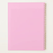 Tijdelijk roze Abstracte lijnkunst op maat Planner (Achterkant)
