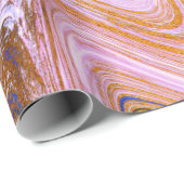 Tijdelijk roze marmer Abstract Cadeaupapier (Rol Hoek)