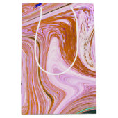 Tijdelijk roze marmer Abstract Medium Cadeauzakje (Voorkant)