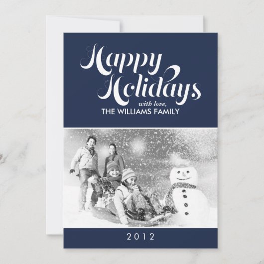 Tijdelijk script met Kerstmis Feestdagenkaart (Voorkant)