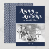Tijdelijk script met Kerstmis Feestdagenkaart (Voorkant / Achterkant)