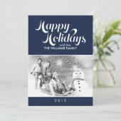 Tijdelijk script met Kerstmis Feestdagenkaart (Staand voorkant)