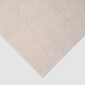 Tijdelijk Verfijnd Witte Stippen Op Beige Minimaal Tissuepapier (Detail)