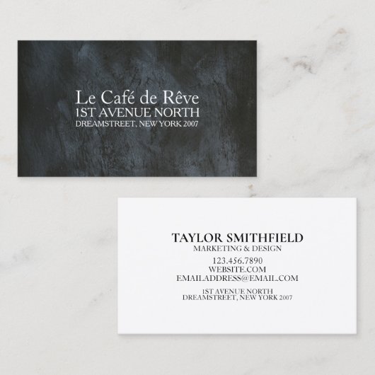  tijdelijk Visitekaartje van Chalkboard (Voorkant / Achterkant)