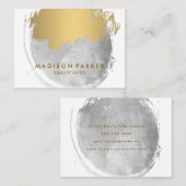 Tijdelijk Waterverf goud geborsteld Visitekaartje (Voorkant / Achterkant)