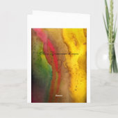 Tijdelijk Wenskaart Kaart (Achterkant)