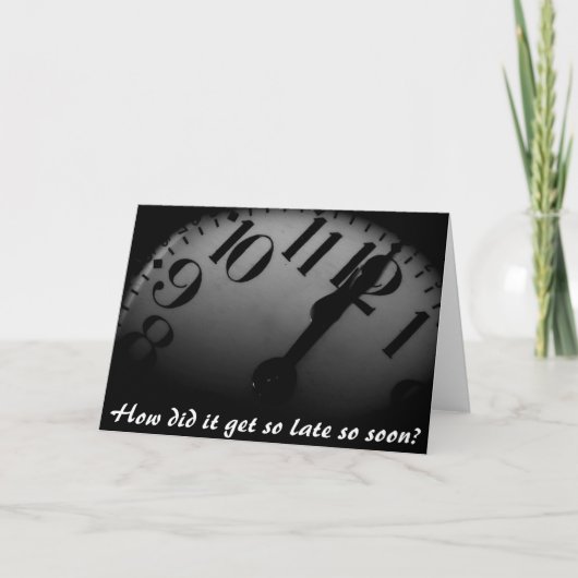 Tijdelijk Wenskaart Kaart (Voorkant)