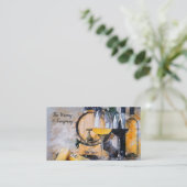 Tijdelijk wijnthema Aangepast Visitekaartje (Staand voorkant)