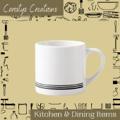 Tijdelijk wit met Stripes Espresso-Mok Espresso Kop