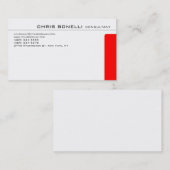 Tijdelijk wit rood, zwart Visitekaartje (Voorkant / Achterkant)