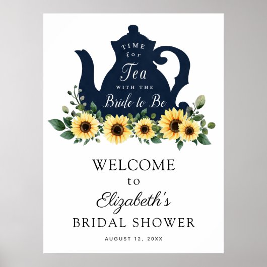 Tijdelijk Zonneschijn Theebruidssluiting Welkomstb Poster (Voorkant)