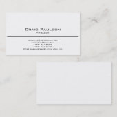 Tijdelijk zwart Visitekaartje (Voorkant / Achterkant)