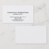 Tijdelijk zwart-wit consultant Visitekaartje (Voorkant / Achterkant)