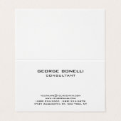 Tijdelijk zwart-wit klassiek Visitekaartje (Buitenkant ongevouwen)