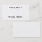 Tijdelijk zwart-wit klassiek Visitekaartje (Voorkant / Achterkant)