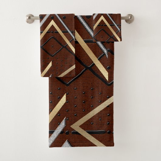 Tijdelijke afrocentrische motif bad handdoek (Insitu)