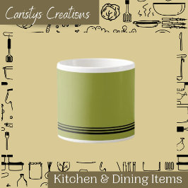 Tijdelijke Avacado met de Mok Stripes Espresso