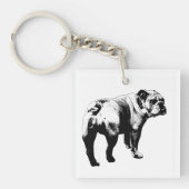 Tijdelijke Bulldog, Trouw Tegeltje Sleutelhanger (Voorkant)