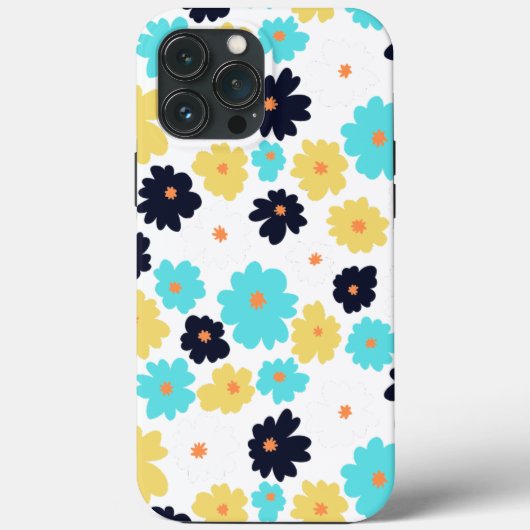 Tijdelijke Chic Floral iPhone 13 Pro/iPad case (Achterkant)