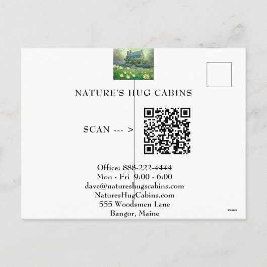 *~* Tijdelijke deur Feestdagenkaart (Achterkant)