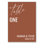 Tijdelijke eenvoudige legant Terracotta Kaart (Achterkant)