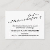 Tijdelijke eenvoudige legante accommodaties informatiekaartje (Voorkant)