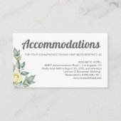 Tijdelijke elegante blauwe waterverf informatiekaartje (Voorkant)