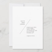 Tijdelijke en minimalistische eenvoudige lijnbruil kaart (Voorkant)