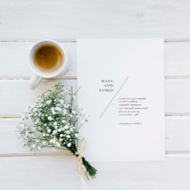 Tijdelijke en minimalistische eenvoudige lijnbruil kaart