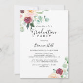 Tijdelijke Eucalyptus Floral Gradual Party Kaart (Voorkant)