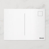 Tijdelijke Faux Silver Ombre Stripes & Black Briefkaart (Achterkant)