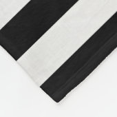 Tijdelijke Faux Silver Ombre Stripes & Black Fleece Deken (Hoek)