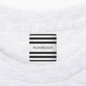 Tijdelijke Faux Silver Ombre Stripes & Black Labels (Aangebracht)