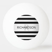 Tijdelijke Faux Silver Ombre Stripes & Black Pingpongbal (Achterkant)