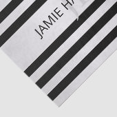 Tijdelijke Faux Silver Ombre Stripes & Black Tissuepapier (Detail)