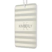 Tijdelijke faux Silver Ombre Stripes & Grey Luchtverfrisser (Links)