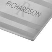 Tijdelijke faux Silver Ombre Stripes & Grey Snijplank (Hoek)